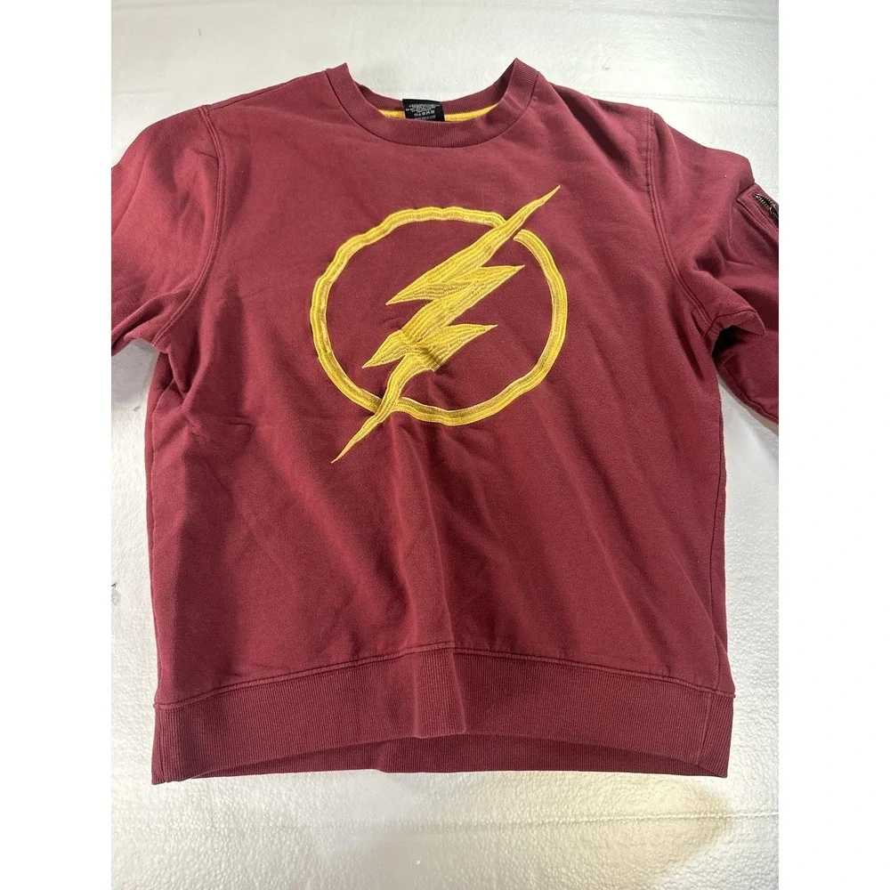 VTG Box Lunch "The Flash"  Embroidered‎ Sweatshirt Crewneck Size Small S (18) - Picture 3 of 16